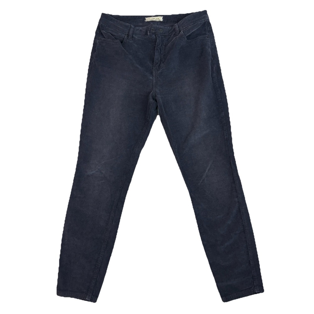 Free People Black Corduroy‎ Skinny Pants Women's W28 Stretch Soft Texture Casual